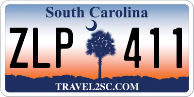 SC license plate ZLP411