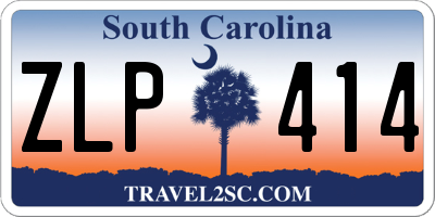 SC license plate ZLP414