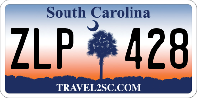 SC license plate ZLP428