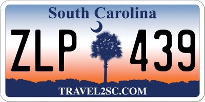 SC license plate ZLP439