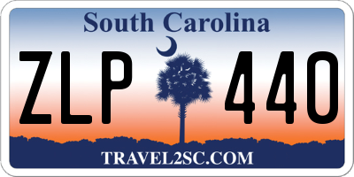 SC license plate ZLP440
