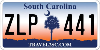 SC license plate ZLP441