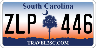 SC license plate ZLP446