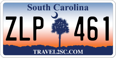 SC license plate ZLP461