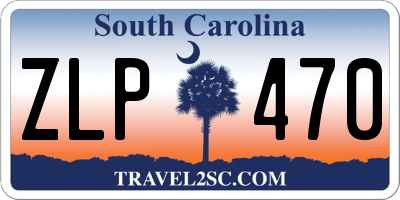 SC license plate ZLP470