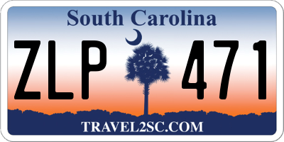 SC license plate ZLP471