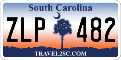 SC license plate ZLP482