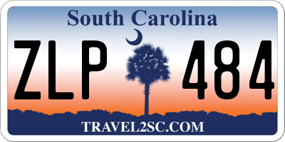 SC license plate ZLP484
