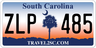 SC license plate ZLP485