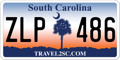 SC license plate ZLP486