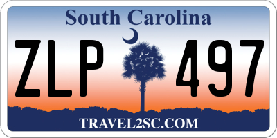 SC license plate ZLP497