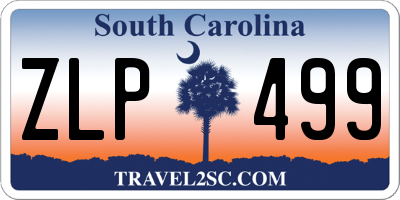 SC license plate ZLP499