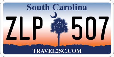 SC license plate ZLP507