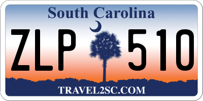 SC license plate ZLP510