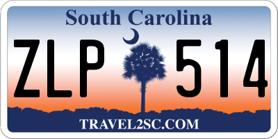 SC license plate ZLP514