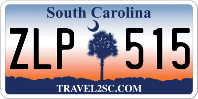 SC license plate ZLP515
