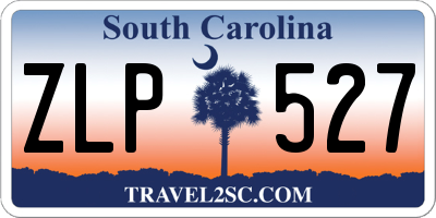 SC license plate ZLP527