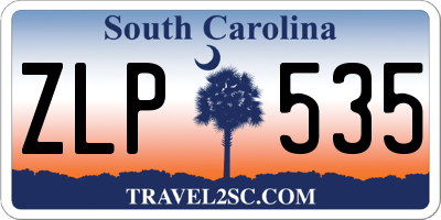SC license plate ZLP535