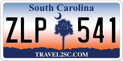 SC license plate ZLP541