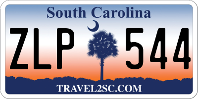 SC license plate ZLP544