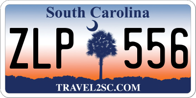 SC license plate ZLP556