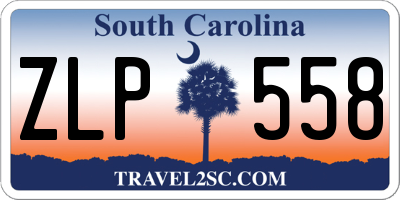 SC license plate ZLP558