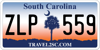 SC license plate ZLP559