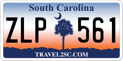 SC license plate ZLP561