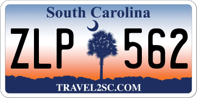 SC license plate ZLP562
