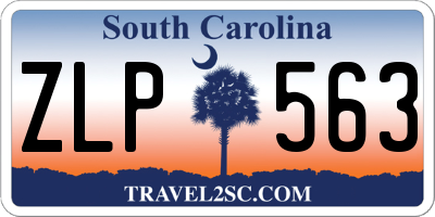 SC license plate ZLP563