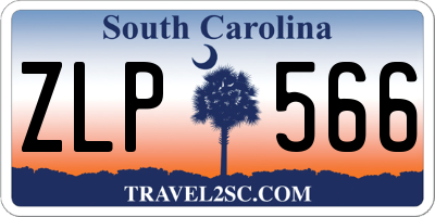 SC license plate ZLP566