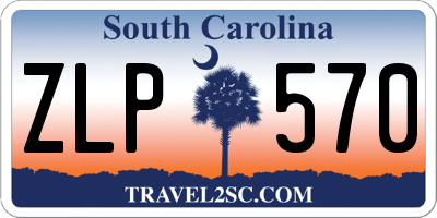 SC license plate ZLP570