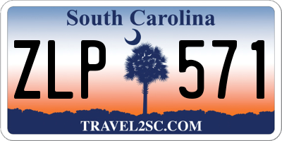 SC license plate ZLP571