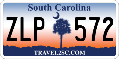 SC license plate ZLP572