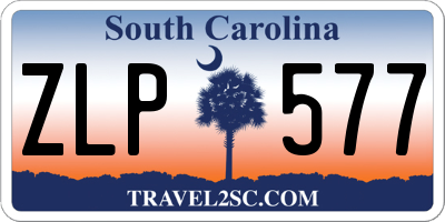 SC license plate ZLP577