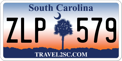 SC license plate ZLP579