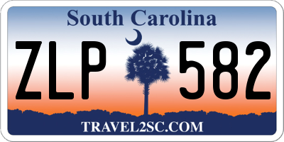 SC license plate ZLP582