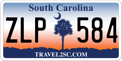 SC license plate ZLP584