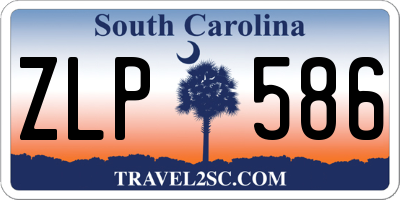 SC license plate ZLP586