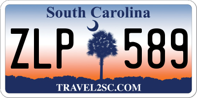 SC license plate ZLP589