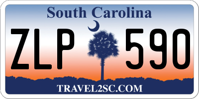 SC license plate ZLP590