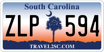SC license plate ZLP594