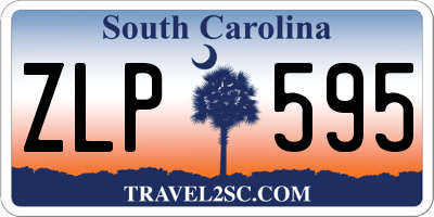 SC license plate ZLP595