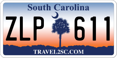 SC license plate ZLP611