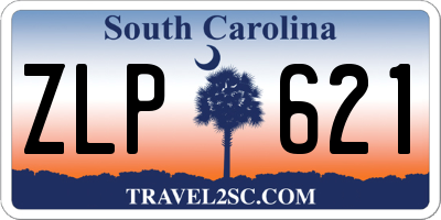 SC license plate ZLP621