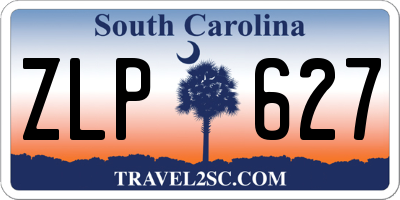 SC license plate ZLP627