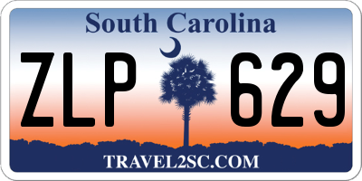 SC license plate ZLP629