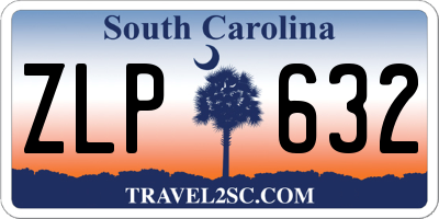 SC license plate ZLP632
