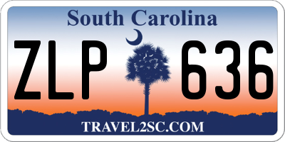 SC license plate ZLP636
