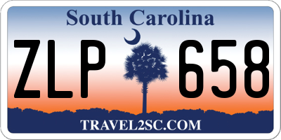 SC license plate ZLP658